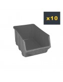 Lot de 10 bacs à bec plastique pour rangement A350