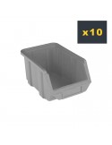 Lot de 10 bacs à bec plastique pour rangement A200